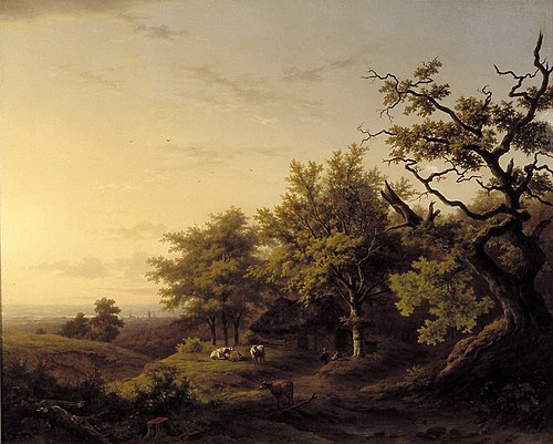 Gelders landscape with cows, 1847, Louwrens Hanedoes