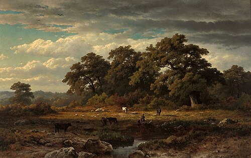 Paysage, 1861, Louwrens Hanedoes