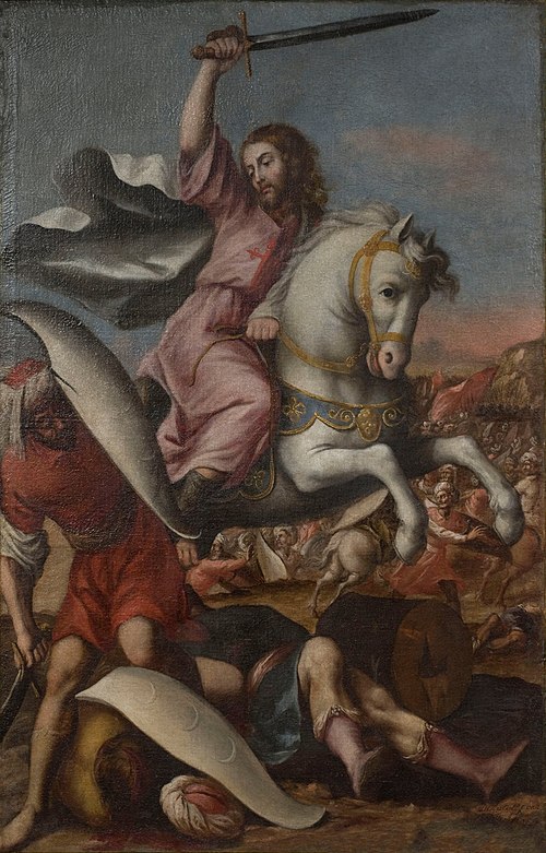 Santiago batallando con los moros, 1690, Lucas de Valdés