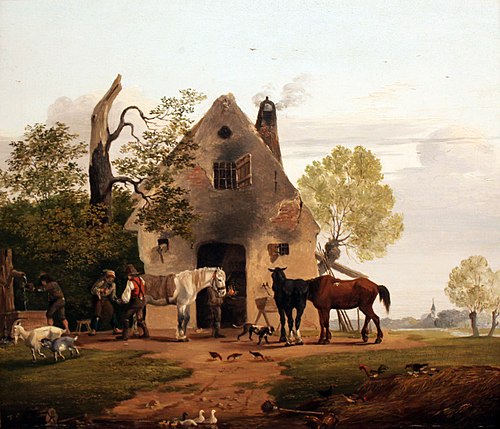 At the forge, 1828, Friedrich Gauermann