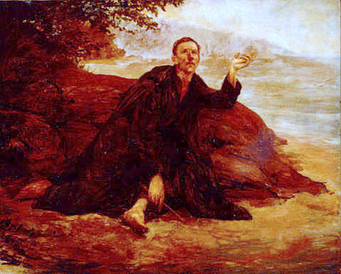 Anchieta écrivant un poème à la Vierge, 1906, Lucílio de Albuquerque