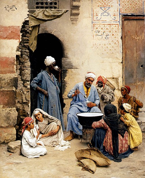 The Sahleb Vendor, Cairo, 1886, Ludwig Deutsch