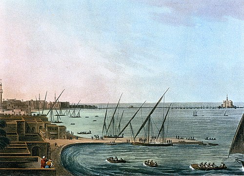 The City of Alexandria and the Lighthouse, , Luigi Mayer