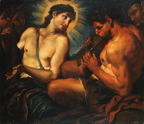 Apollo's Music Competition, 1685, Johann Karl Loth