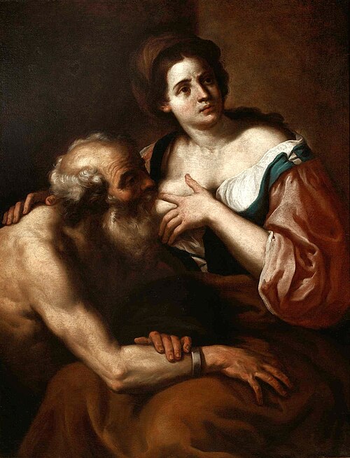 Caritas Romana., 1650, Johann Karl Loth