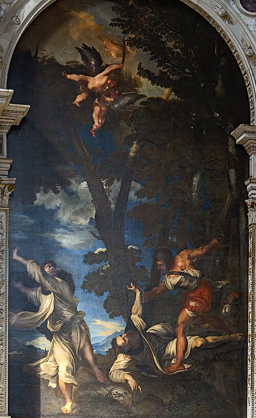 la mort de saint Pierre martyre, 1691, Johann Karl Loth
