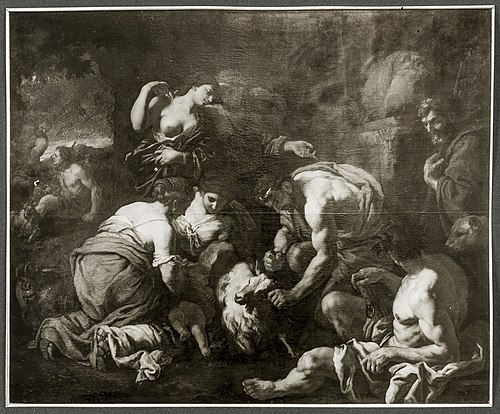 Jupiter Suckling from the Goat Amalthea, 1657, Johann Karl Loth