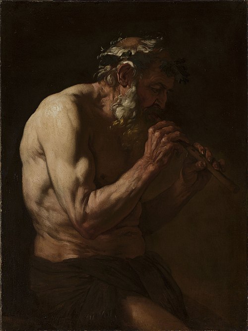 Le Faune jouant de la flûte., 1675, Johann Karl Loth