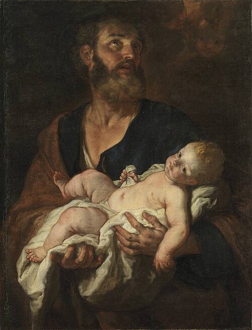 Hl. Josef mit dem Christkind, 1680, Johann Karl Loth