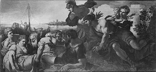 The Rescue of Agrippina, Mother of Nero, 1665, Johann Karl Loth