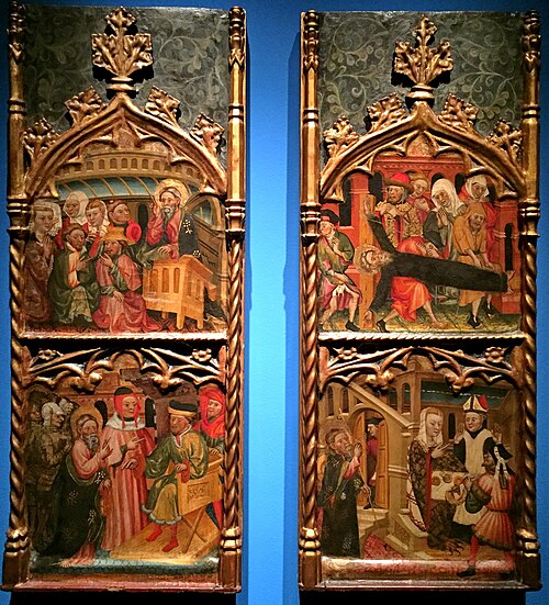 Carrers laterals del retaules de Sant Andreu de Pere Teixidor, 1430, Pere Teixidor
