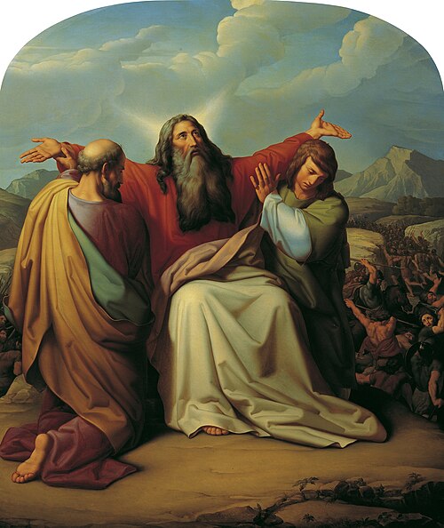 Moses, um den Sieg betend, 1836, Leopold Kupelwieser