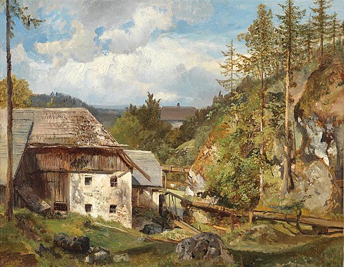 The mill in the wood, , Emil Jakob Schindler