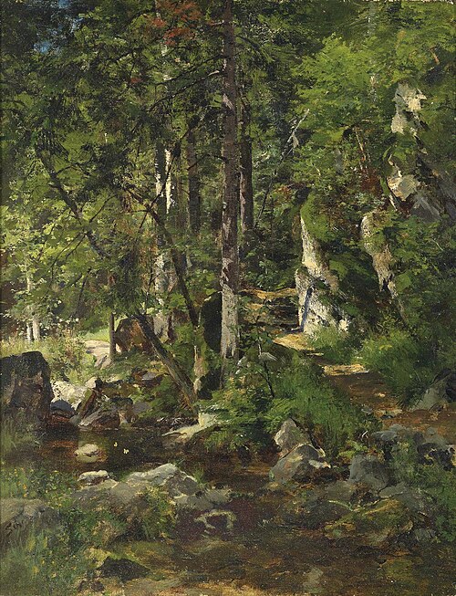 Woodland path, , Emil Jakob Schindler