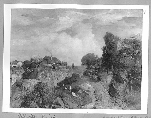 peasant house in rocky landscape, 1874, Emil Jakob Schindler