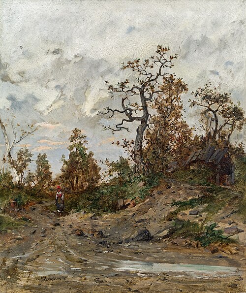 Landscape in fall, 1878, Emil Jakob Schindler