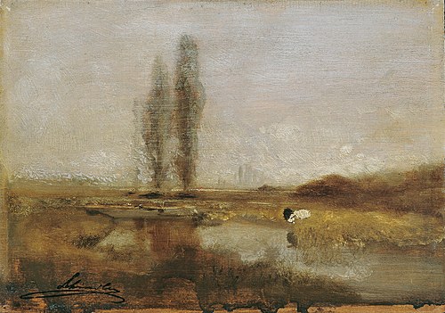 Moorlandschaft bei Lundenburg, 1882, Emil Jakob Schindler