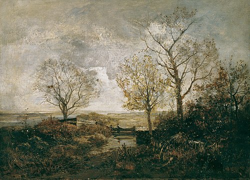 Herbstlandschaft am Fluss, 1887, Emil Jakob Schindler