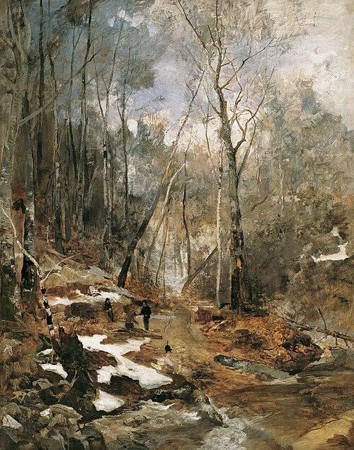 Februarstimmung – Vorfrühling im Wienerwald, 1884, Emil Jakob Schindler