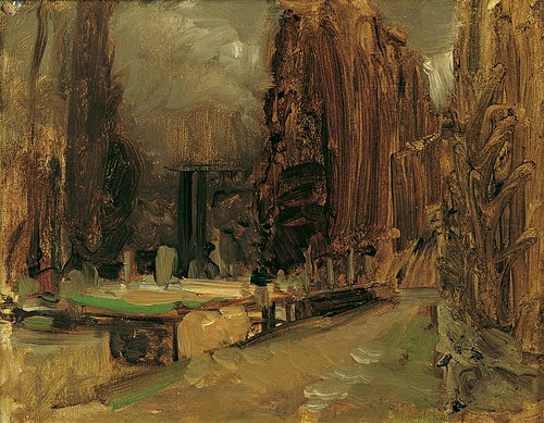 Der Friedhof bei Gravosa bei Ragusa (Studie zu Pax), 1887, Emil Jakob Schindler