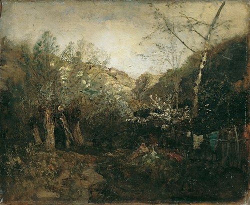 Partie bei Haslau an der Donau, 1879, Emil Jakob Schindler