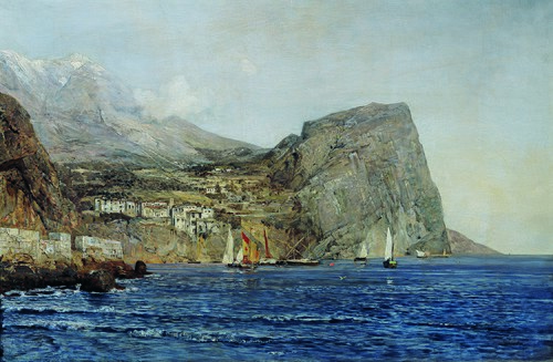 Küstenlandschaft in Dalmatien, 1890, Emil Jakob Schindler
