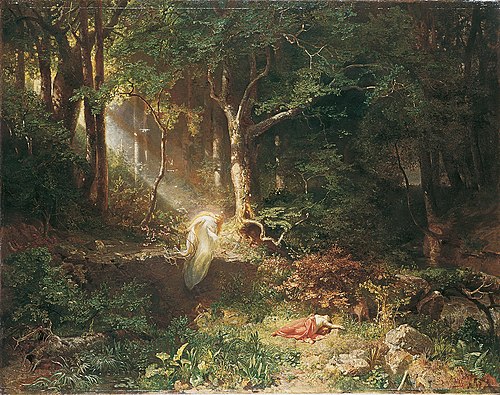 Waldfräuleins Geburt, 1868, Emil Jakob Schindler