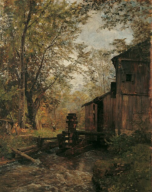 Die Gosaumühle bei Ischl, 1883, Emil Jakob Schindler