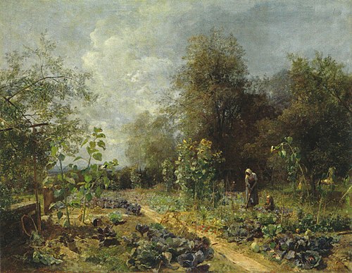 Vegetable garden in Plankenberg in September, 1885, Emil Jakob Schindler