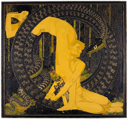 Adam und Eva, 1907, Augusto Giacometti