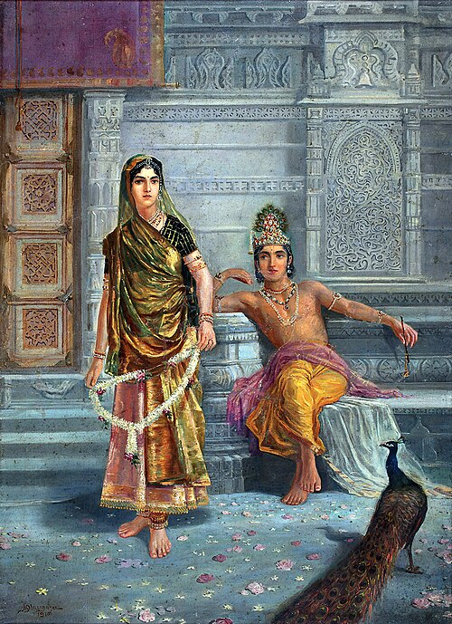 Radha and Krishna, 1915, M. V. Dhurandhar