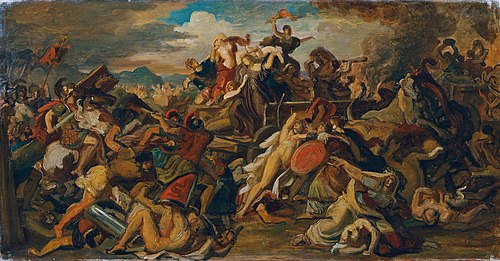 Die Cimbernschlacht, 1863, Carl Rahl