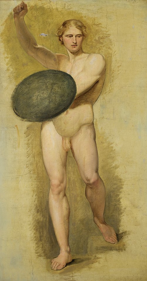 Jüngling mit Schild, , Carl Rahl