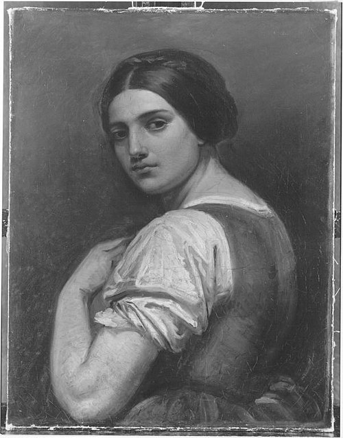 Bildnis einer jungen Frau, 1855, Carl Rahl