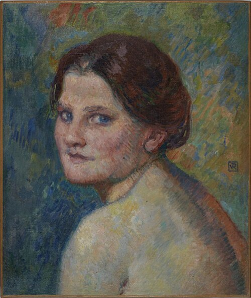 Visage de femme en plein air, 1910, Théo Van Rysselberghe