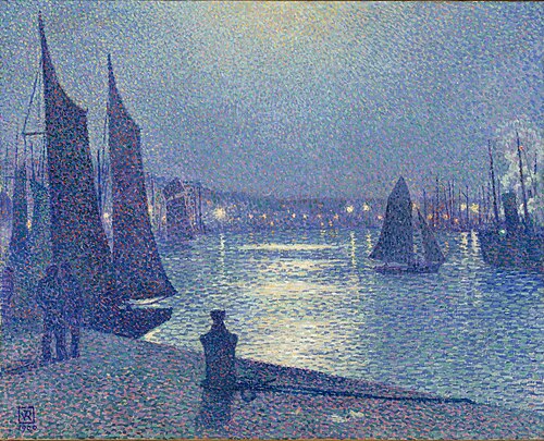 Clair de lune à Boulogne-sur-Mer, 1900, Théo Van Rysselberghe