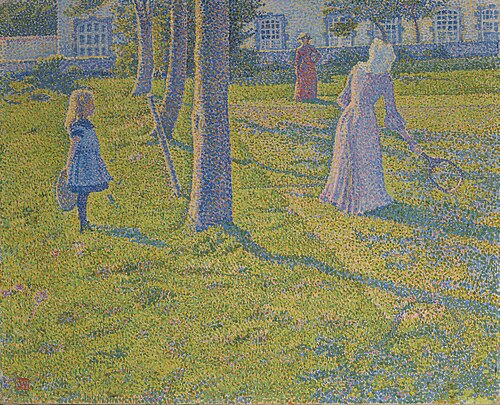In Thuin or The Tennis Game, 1927, Théo van Rysselberghe