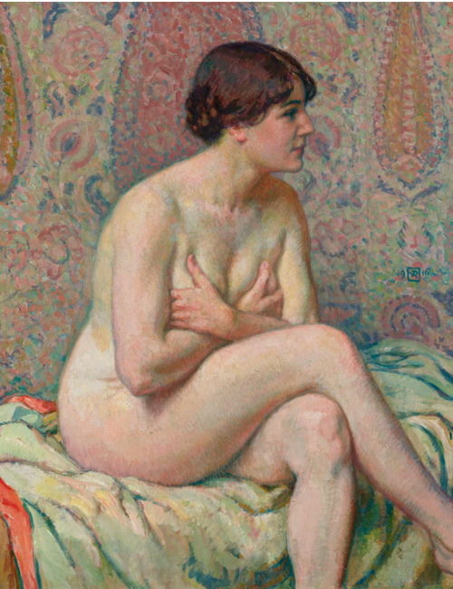 Nu Assis (Maude), 1916, Théo van Rysselberghe