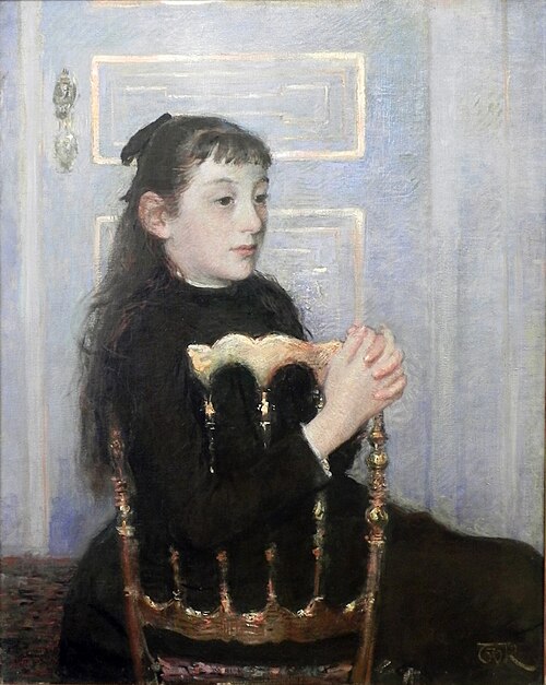 Portrait de Camille van Mons, 1886, Théo Van Rysselberghe