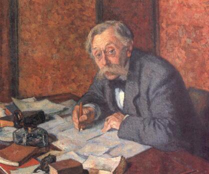 Portrait d'Emile Verhaeren, 1915, Théo Van Rysselberghe