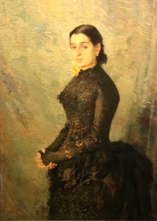 Portrait de madame Wiener, 1886, Théo Van Rysselberghe