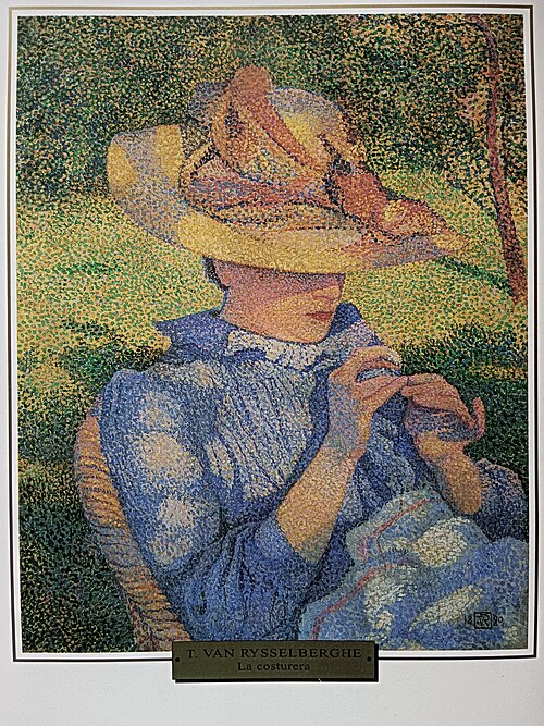 The Straw Hat, 1890, Théo van Rysselberghe