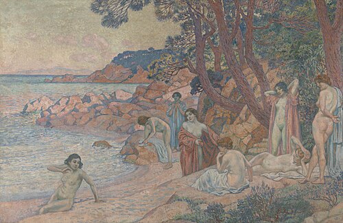 Bathers at Cap Bénat, 1910, Théo van Rysselberghe