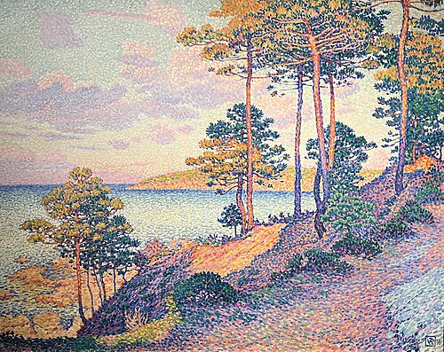 La pointe de Saint-Pierre à Saint-Tropez, 1896, Théo Van Rysselberghe