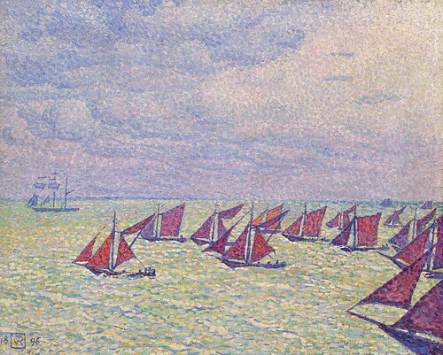 Flottille d’Arnemuiden, 1896, Théo van Rysselberghe