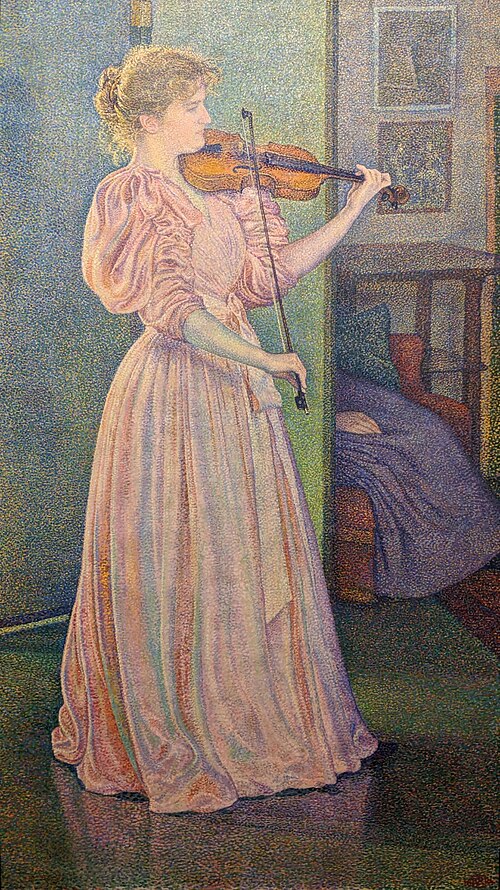 Portrait d'Irma Sèthe, 1894, Théo Van Rysselberghe