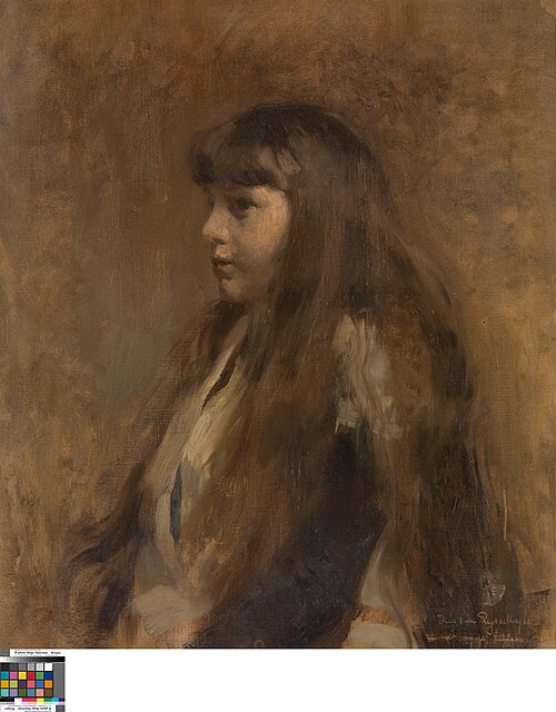 Portrait of a Girl, 1880, Théo van Rysselberghe