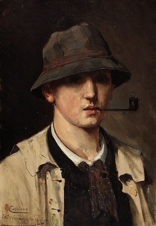 Self-Portrait (sketch), 1880, Théo van Rysselberghe