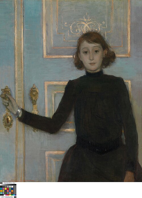 Portrait of Marguerite van Mons, 1886, Théo van Rysselberghe