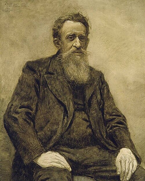 Portrait of Constantin Meunier, 1900, Théo Van Rysselberghe